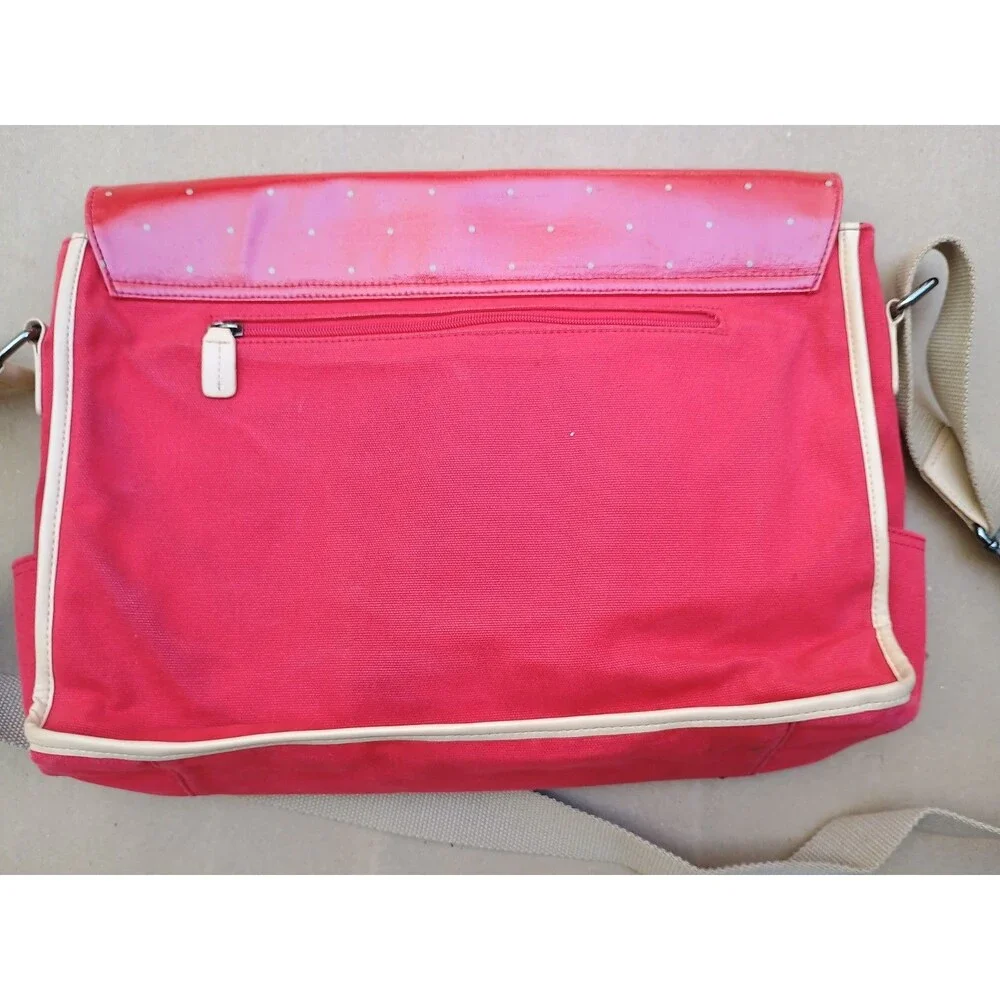 Franklin Covey Laptop Red Polka Dot Business Lap Top Bag Messenger Bag